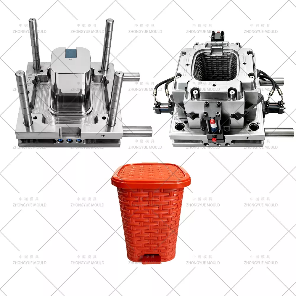 10L Square Rattan Dust Bin Mould