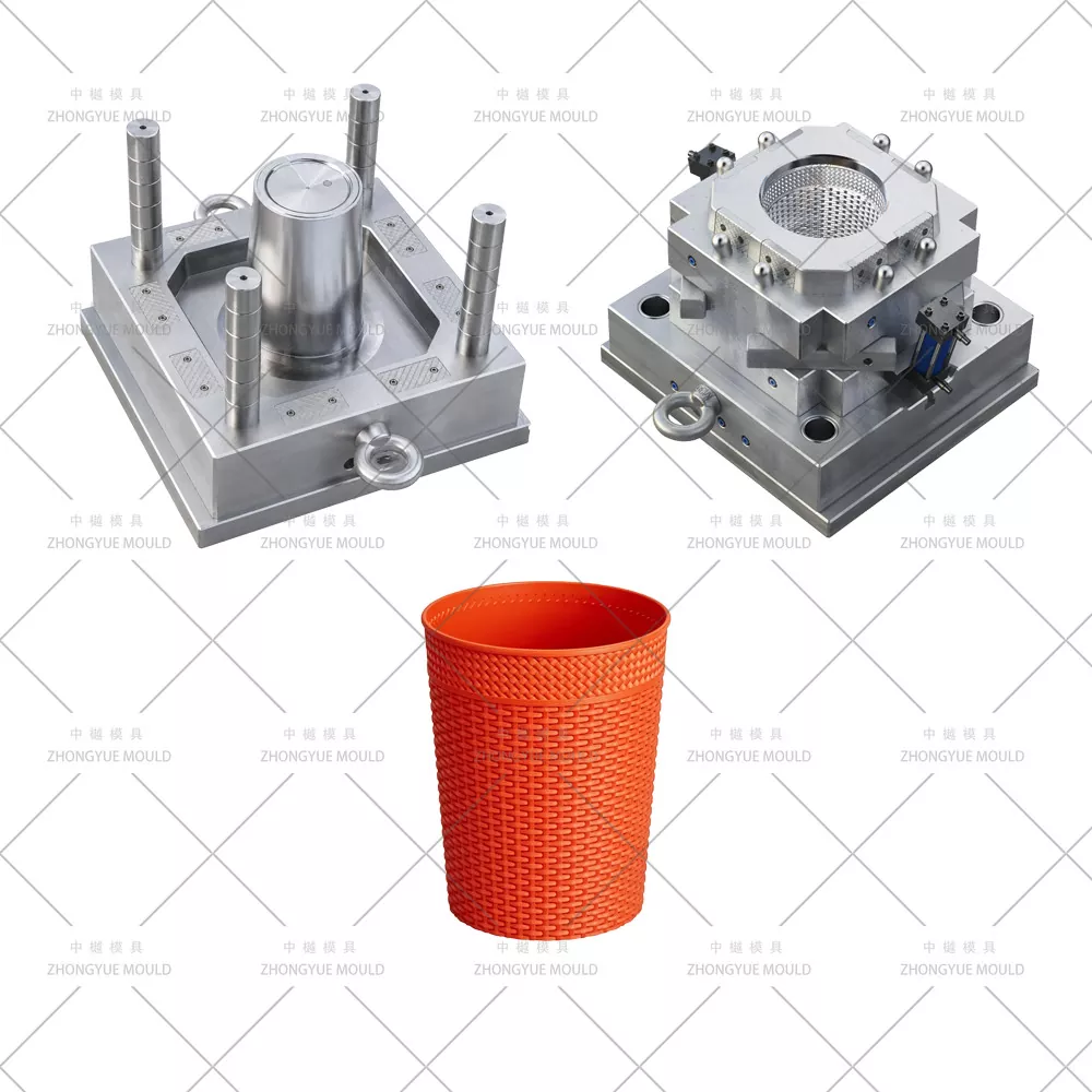 5L Round Rattan Dust Bin Mould