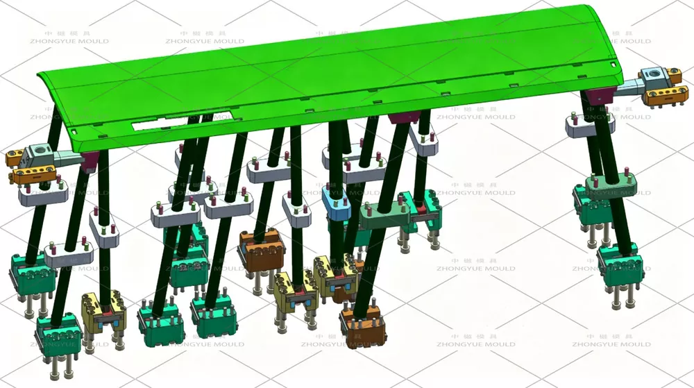 air conditional cover mould ejection
