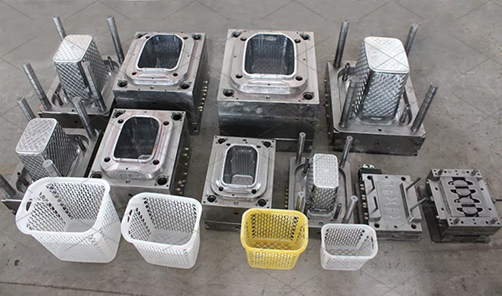 Plastic Rattan Round Short Laundry Basket Mould