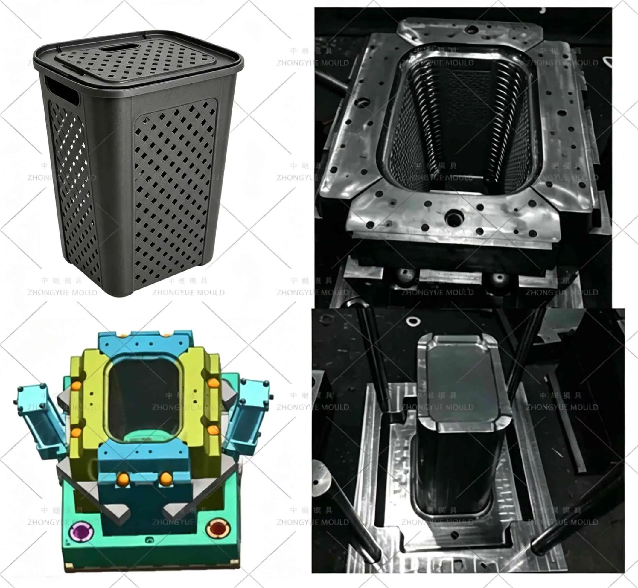 Plastic Square Laundry Basket Mould