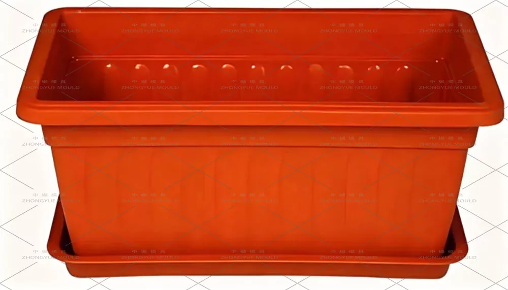 Plastic Rectangular Flower Pot Mould