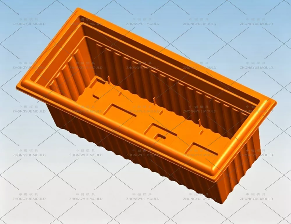 Plastic Rectangular Flower Pot Mould