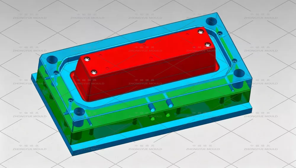 Plastic Rectangular Flower Pot Mould