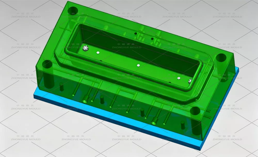 Plastic Rectangular Flower Pot Mould
