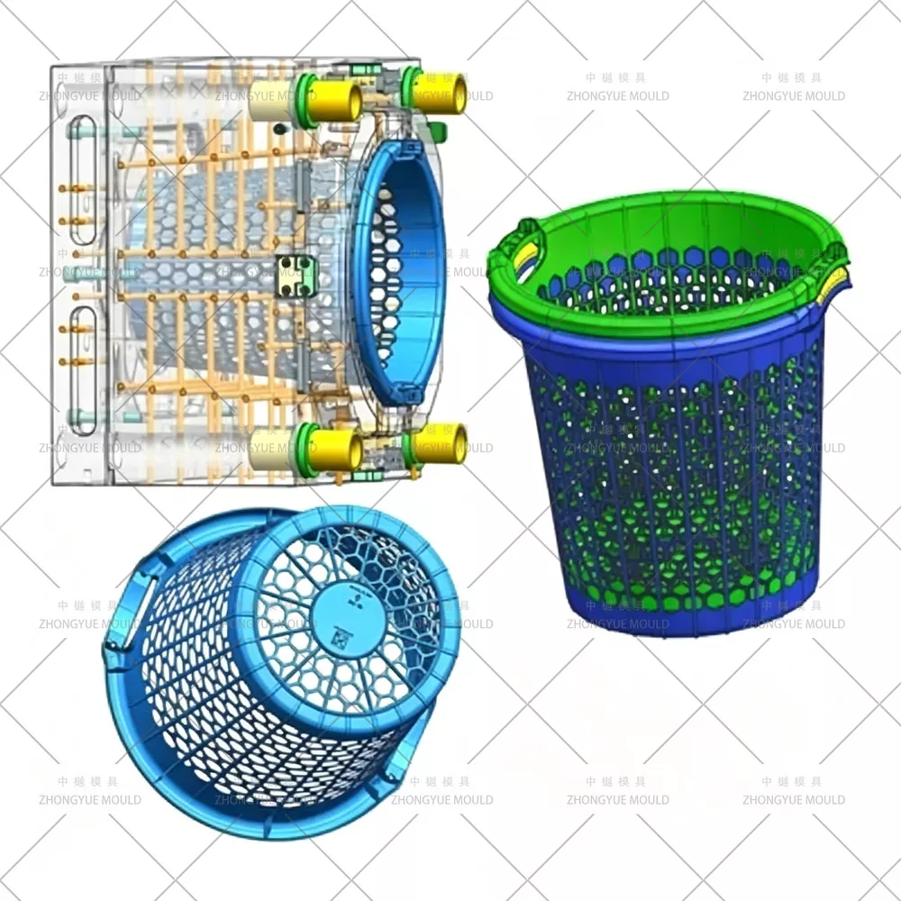 Plastic Round Laundry Basket Mould