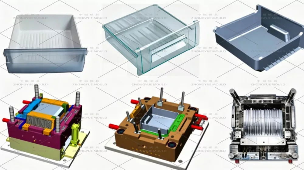 refrigerator crisper drawer mould