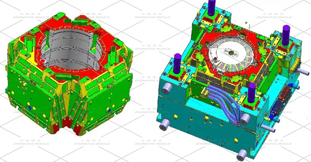 Washing machine tub mould