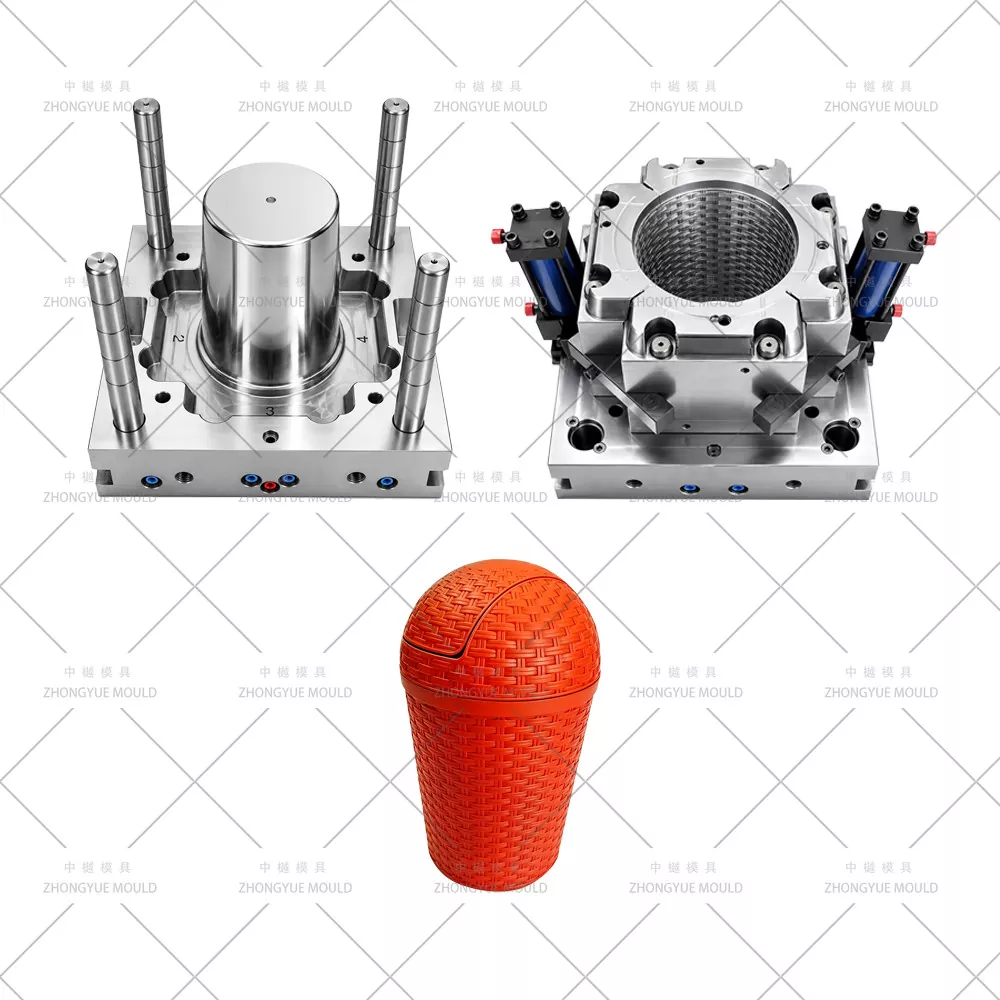 10L Round Rattan Dust Bin Mould
