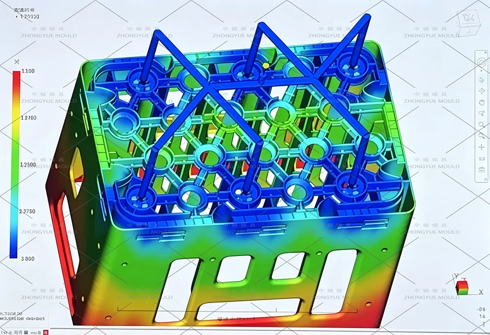 Plastic Beer Glass Bottle Crate Mould