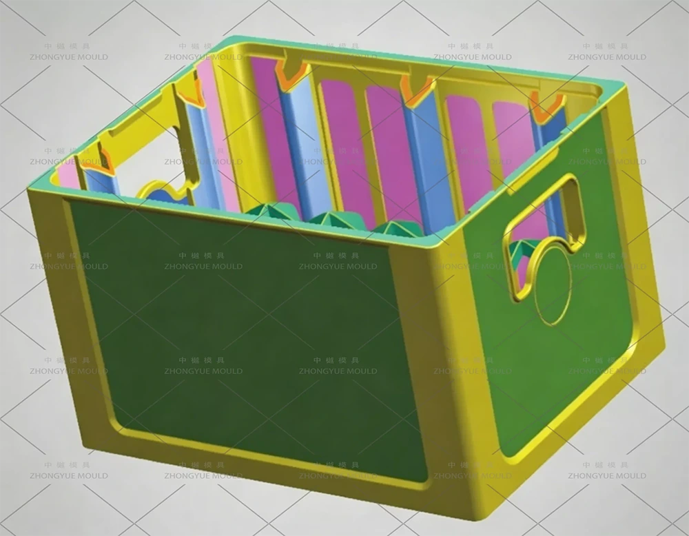 Plastic Beverage Bottle Crate Design