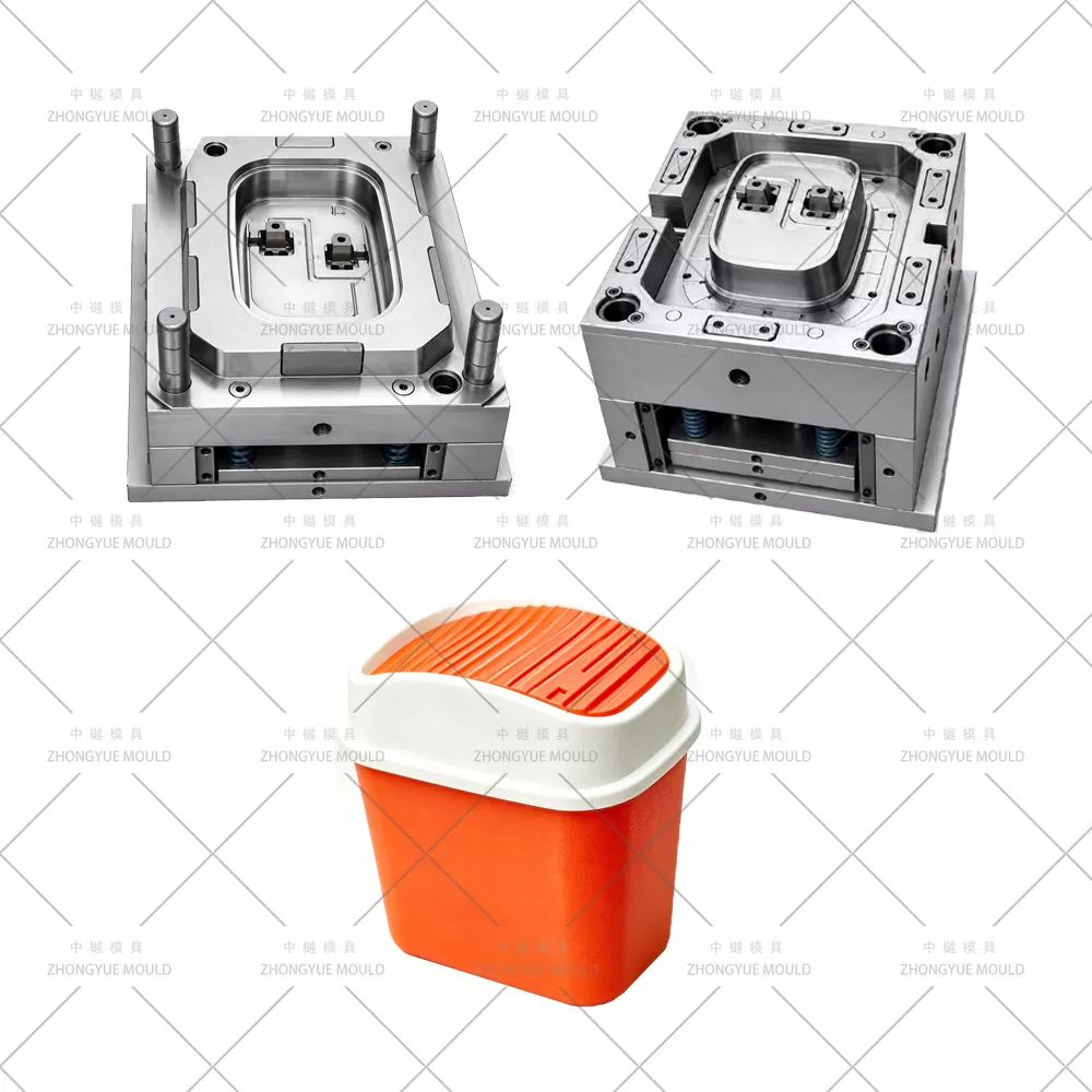 Plastic Desk Dust Bin Middle Frame Mould