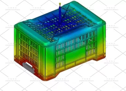 Plastic Logistic Stackable Storage Crate with Lid Mould