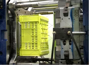 Plastic Logistic Stackable Storage Crate with Lid Mould