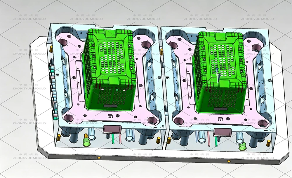 Plastic Multi-cavity Milk Crate Mould