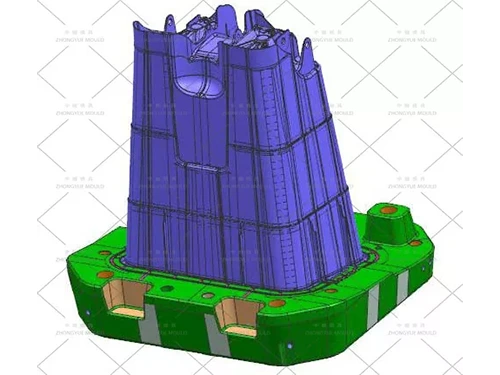 plastic outdoor dust bin mould design
