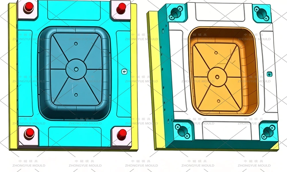 Plastic Cat Litter Tray Base Mould Design