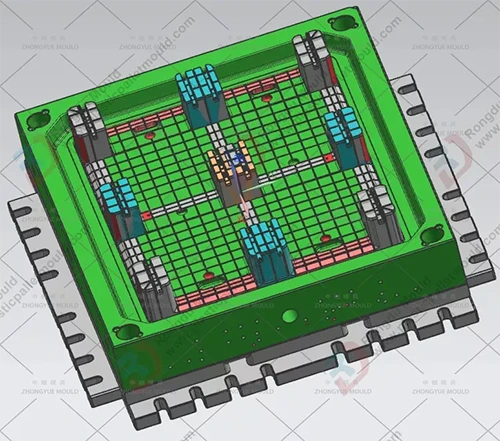 Plastic Double Face Pallet Mould Design