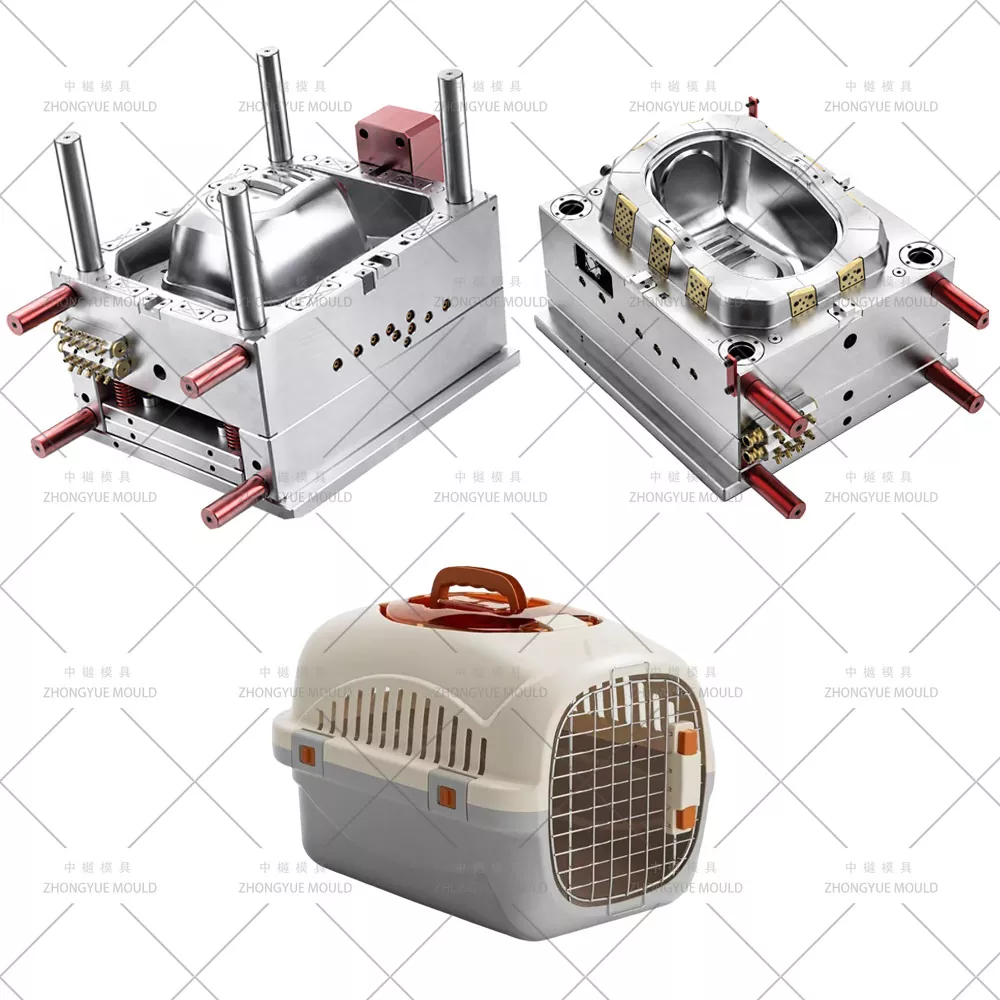Plastic injection Pet Carrier Bottom Cover Mould Cavity