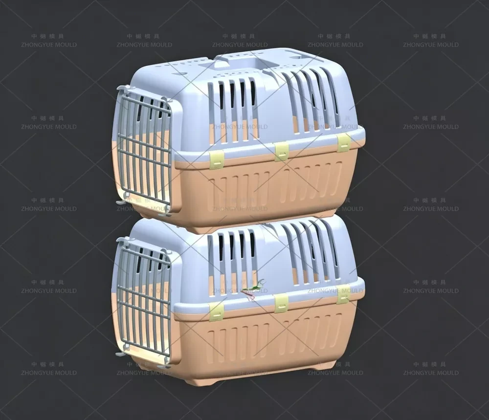 Plastic injection Pet Carrier Stackable