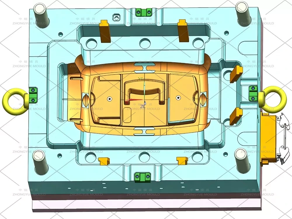 Plastic injection Pet Carrier Upper Cover Mould Cavity design