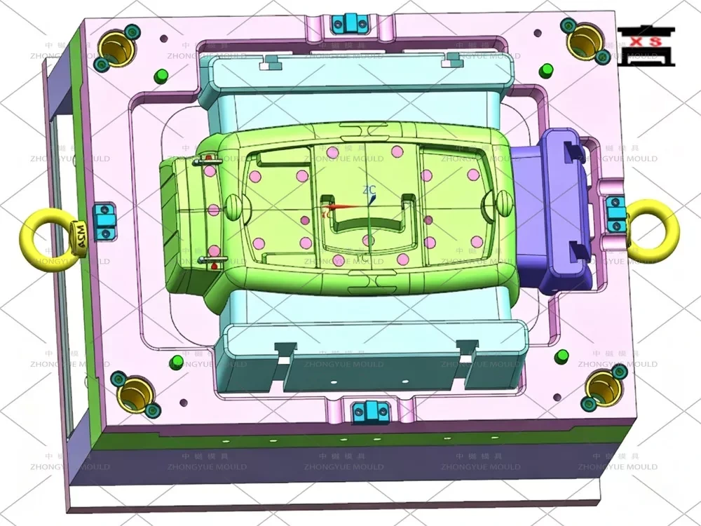 Plastic injection Pet Carrier Upper Cover Mould design