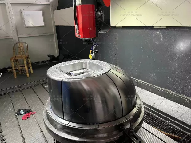 Plastic PP DN1000 Manhole Cone Mould Insert Inspection