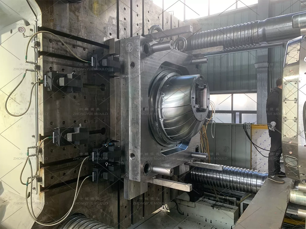 Plastic PP DN1000 Manhole Cone Mould Testing
