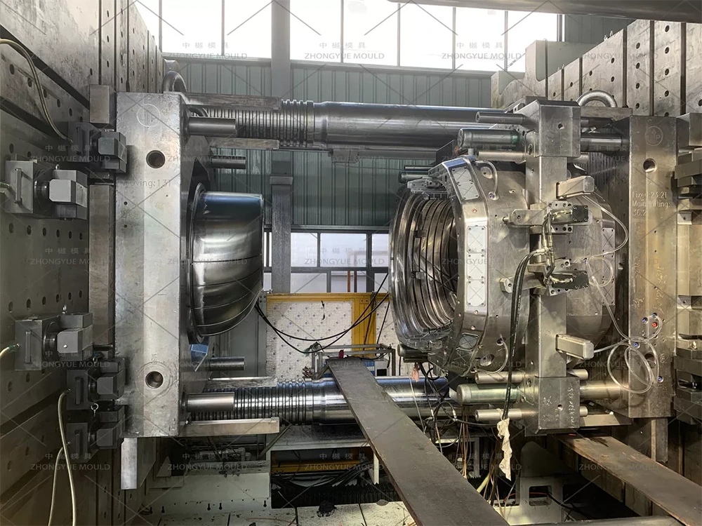 Plastic PP DN1000 Manhole Cone Mould Trial Loading