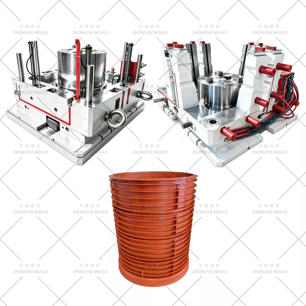 Plastic PP DN1000 Manhole L=1000 Extension Mould