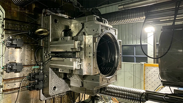 Plastic PP DN1000 Manhole L=1000 Extension Mould Trial