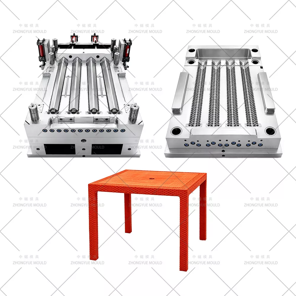 Plastic Split Rattan Table Leg Mould