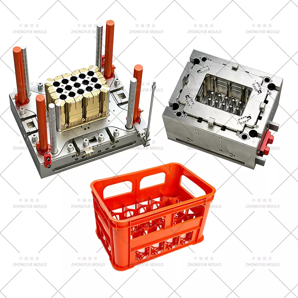 Plastic Beer Glass Bottle Crate Mould