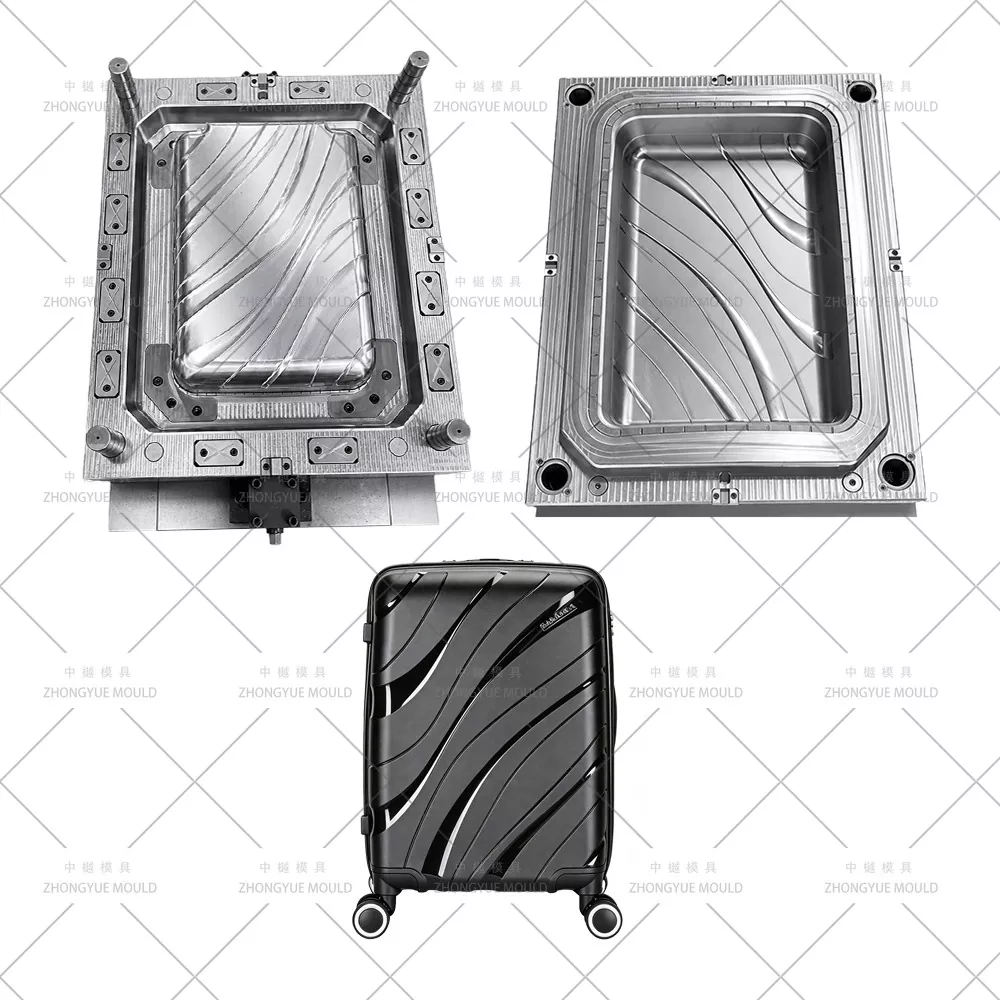 Plastic Injection Luggage Shell Mould