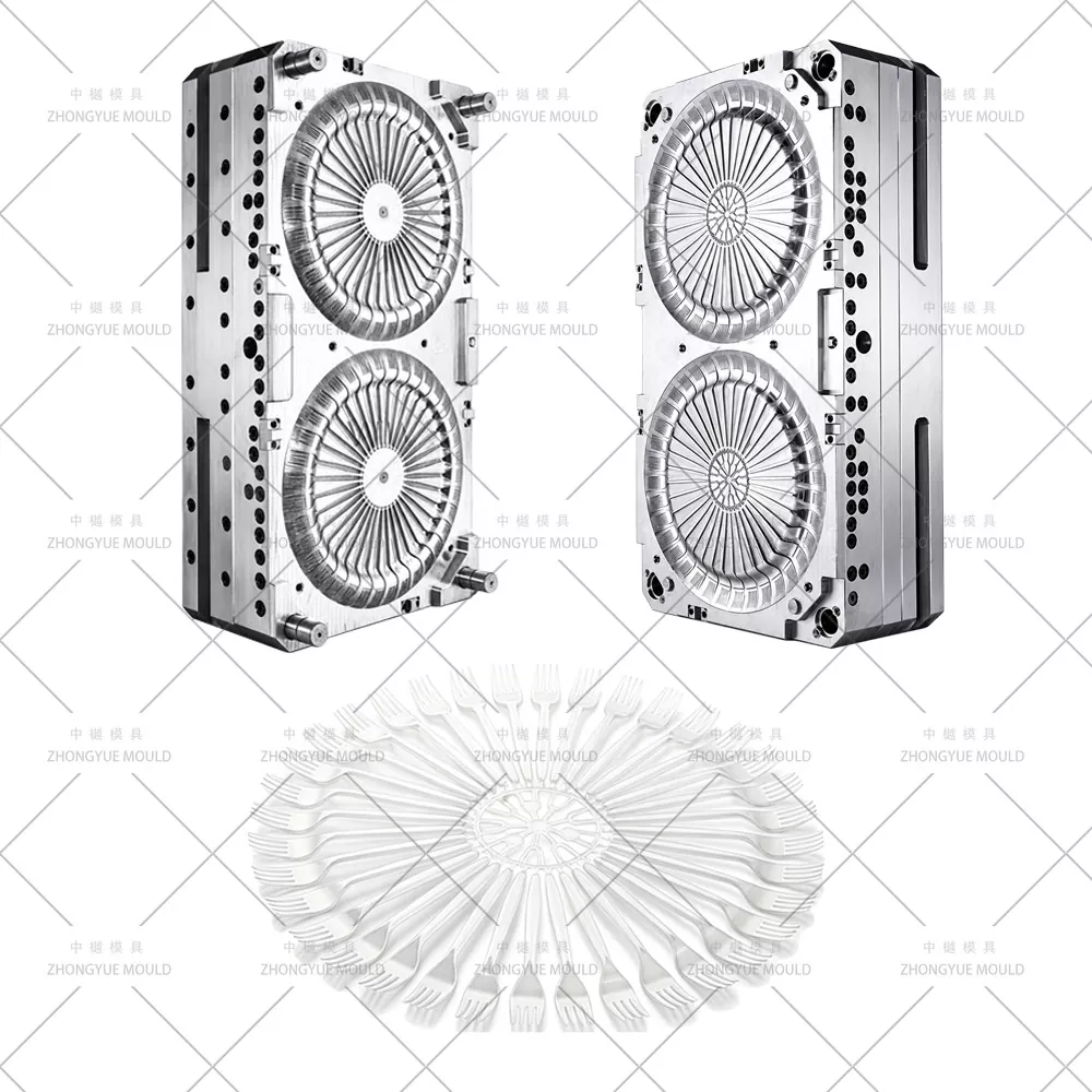 Plastic Multicavity Disposable Fork Mould