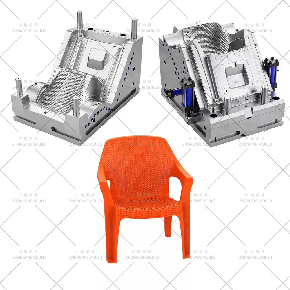 Plastic Rattan Arm Chair Mould