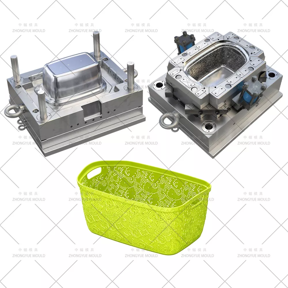 Plastic Rectangular Fruit Basket Mould