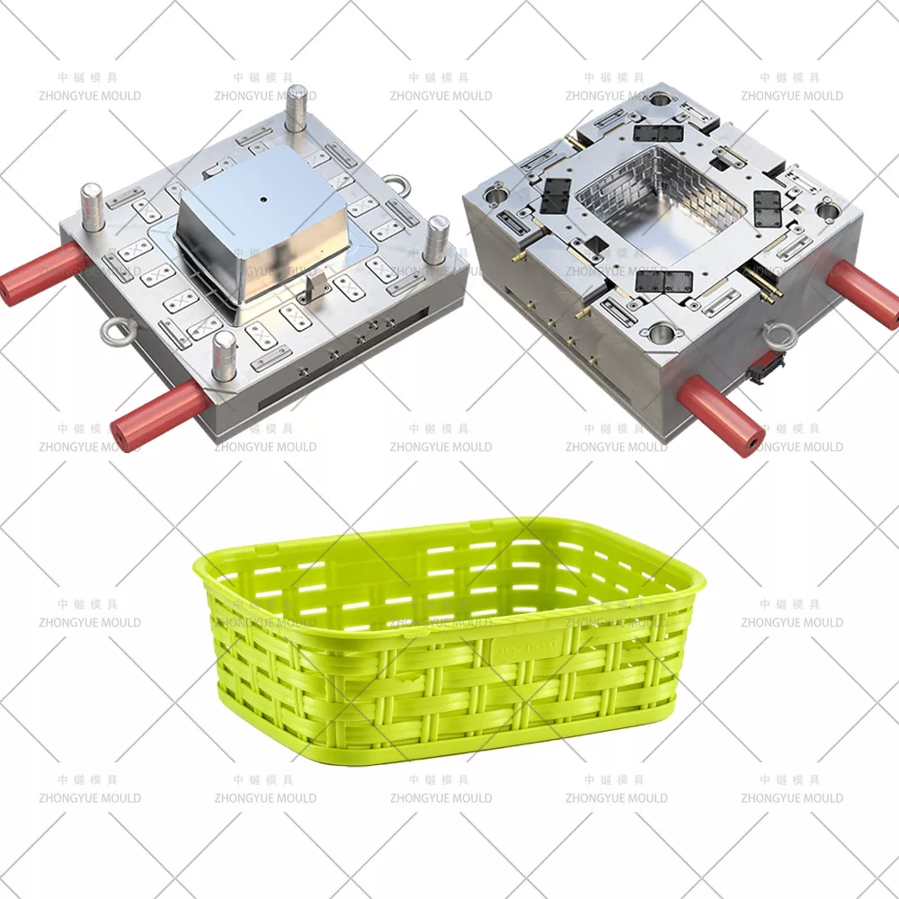 Plastic Square Rattan Basket Mould